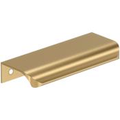 Amerock Streamline Tab 3-3/16 Inch Center to Center Finger Cabinet Pull - Pack of 25 Champagne Bronze