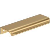Amerock Streamline Tab 4-3/16 Inch Center to Center Finger Cabinet Pull Champagne Bronze