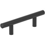Amerock Hollow 3 Inch Center to Center Bar Cabinet Pull Matte Black