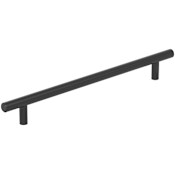 Amerock Hollow 8-13/16 Inch Center to Center Bar Cabinet Pull Matte Black