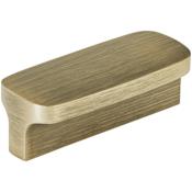 Amerock Hampden 2-1/2 Inch Center to Center Rectangular Cabinet Pull Antique Brushed Matte Brass