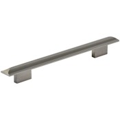 Amerock Hearst 6-5/16 Inch Center to Center Bar Cabinet Pull Black Brushed Nickel