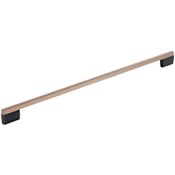Amerock Claremont 20-1/8 Inch Center to Center Bar Cabinet Pull Matte Black / Rose Gold