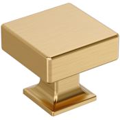Amerock Lintel 1-1/4 Inch Square Cabinet Knob Champagne Bronze