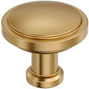 Amerock Faircrest 1-1/4 Inch Smooth Round Cabinet Knob Champagne Bronze
