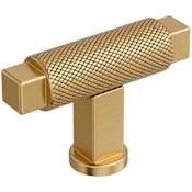 Amerock Balata 9/16 Inch Knurled Bar Cabinet Knob Champagne Bronze