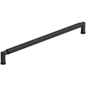 Amerock Balata 12-5/8 Inch Center to Center Knurled Handle Cabinet Pull Matte Black