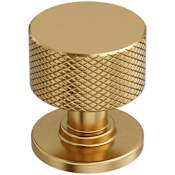 Amerock Balata 1-1/8 Inch Knurled Mushroom Cabinet Knob Champagne Bronze