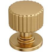 Amerock Ballard 1-1/8 Inch Fluted Mushroom Cabinet Knob Champagne Bronze