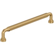 Amerock Collet 7-9/16 Inch Center to Center Knurled Handle Cabinet Pull Champagne Bronze