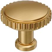 Amerock Farewind 1-1/4 Inch Fluted Mushroom Cabinet Knob Champagne Bronze