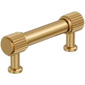 Amerock Farewind 3 Inch Center to Center Fluted Bar Cabinet Pull Champagne Bronze