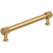 Amerock Farewind 6-5/16 Inch Center to Center Fluted Bar Cabinet Pull Champagne Bronze