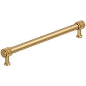 Amerock Farewind 8-13/16 Inch Center to Center Fluted Bar Cabinet Pull Champagne Bronze