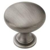 Amerock Edona 1-1/4 Inch Mushroom Cabinet Knob - Pack of 25 Antique Silver