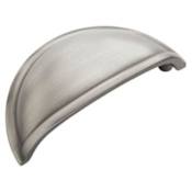 Amerock Cup Pulls 3 Inch Center to Center Countersunk Cup Cabinet Pull - Pack of 15 Antique Silver