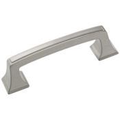 Amerock Mulholland 3 Inch Center to Center Handle Cabinet Pull Satin Nickel