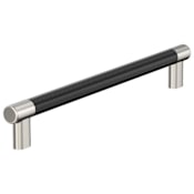 Amerock Esquire 12 Inch Center to Center Bar Cabinet Pull Polished Nickel / Black Bronze
