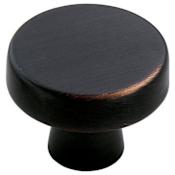 Amerock Blackrock 1-5/16 Inch Diameter Mushroom Cabinet Knob - Pack of 10 Oil Rubbed Bronze