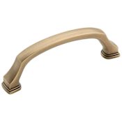 Amerock Revitalize 3-3/4 Inch Center to Center Handle Cabinet Pull - 25 Pack Gilded Bronze