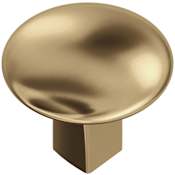 Amerock Riva 1-1/4 Inch Oval Cabinet Knob Champagne Bronze