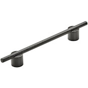 Amerock Transcendent 6-5/16 Inch Center to Center Bar Cabinet Pull Matte Black