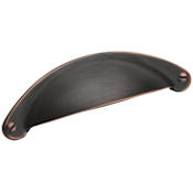 Amerock Cup Pulls 2-1/2 Inch Center to Center Cup Cabinet Pull Oil Rubbed Bronze