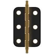 Amerock Functional Hardware Full Inset Butt Cabinet Door Hinge - Pair Antique Brass