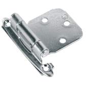 Amerock Pair of Variable Overlay Self-Closing Face Mount Hinges - 30 Pack Polished Chrome