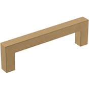 Amerock Monument 3-3/4 Inch Center to Center Handle Cabinet Pull - 3 Pack Champagne Bronze