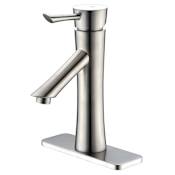 Anzzi Saga Single Hole 1.2 GPM Bathroom Faucet Brushed Nickel