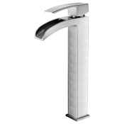 Anzzi Key 1.2 GPM Vessel Single Hole Bathroom Faucet Brushed Nickel