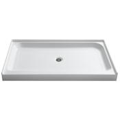 Anzzi Tier 36" x 60" Single Threshold Shower Base with Center Drain Glossy White