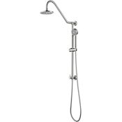 Anzzi Ceramic Disc Shower System with Shower Head, Hand Shower, and Shower Arm Brushed Nickel