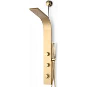 Anzzi Cici Retrofit Shower with Shower Head, Hand Shower, Body sprays, and Hose Brushed Gold