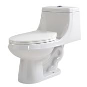 Anzzi Odin 1.6 GPF Dual Flush One-Piece Elongated Comfort Height Toilet - Seat Included White