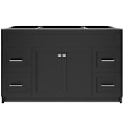 Ariel Hamlet 54" Single Free Standing Vanity Cabinet Only - Less Vanity Top Black