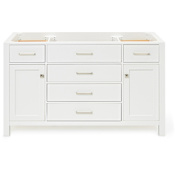 Ariel Bristol 54" Single Free Standing Vanity Cabinet Only - Less Vanity Top White