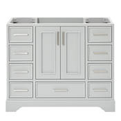 Ariel Stafford 43" Single Free Standing Vanity Cabinet Only - Less Vanity Top Grey