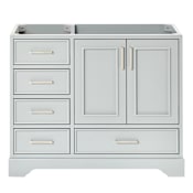 Ariel Stafford 43" Single Free Standing Vanity Cabinet Only - Less Vanity Top Grey