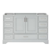 Ariel Stafford 55" Single Free Standing Vanity Cabinet Only - Less Vanity Top Grey