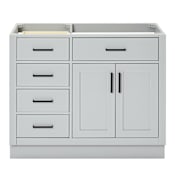 Ariel Hepburn 42" Single Free Standing Vanity Cabinet Only - Less Vanity Top Grey
