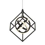 Artcraft Lighting Tulip 1 Light 10" Wide LED Abstract Pendant Matte Black