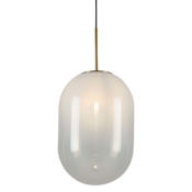 Artcraft Lighting Vita 10" Wide Mini Pendant Brass / White Ombre