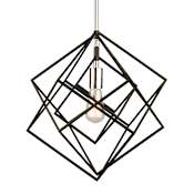 Artcraft Lighting Artistry Single Light 16" Wide Pendant Polished Nickel