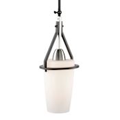 Artcraft Lighting Brydon 7" Wide Pendant / Converts To Wall Sconce Black / Brushed Nickel