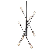 Artcraft Lighting Truro 8 Light 27" Wide Pendant Black / Brushed Nickel