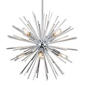 Artcraft Lighting Sunburst 8 Light 19" Wide Pendant Chrome