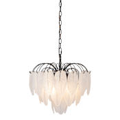 Artcraft Lighting Alessia 4 Light 17" Wide Waterfall Chandelier Black