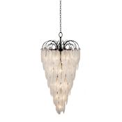 Artcraft Lighting Alessia 23 Light 28" Wide Waterfall Chandelier Black
